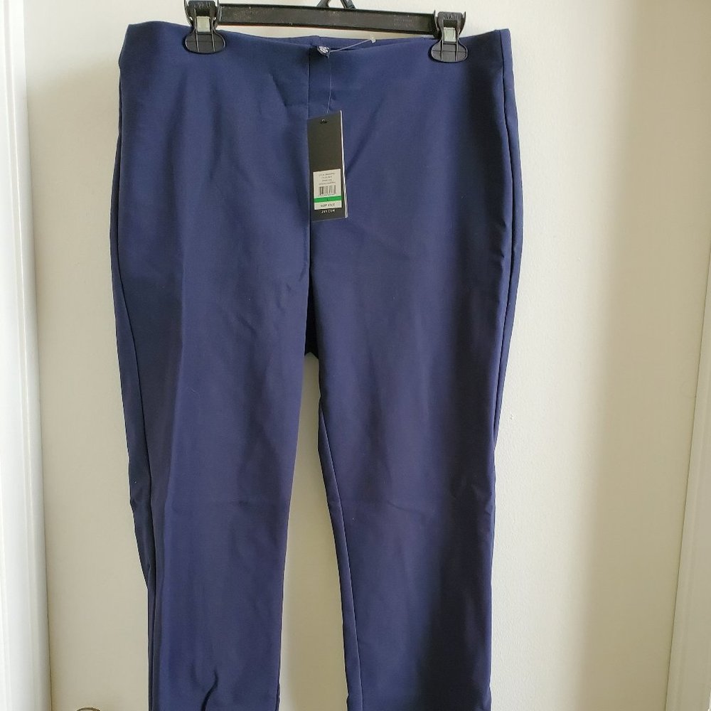 JONES New York Navy Pull-on Pants sz L